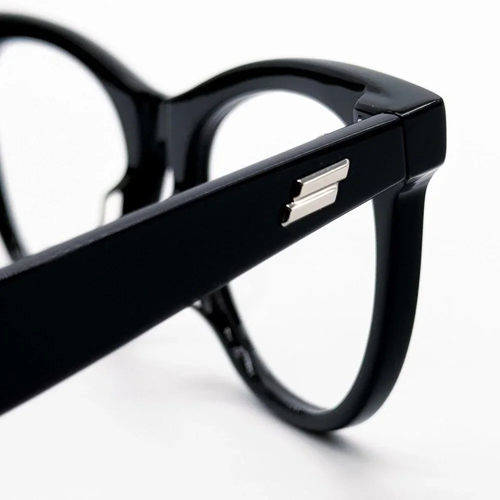 NEW BOTTEGA VENETA EYEGLASSES BV1064O 001 ROUND BLACK WOMEN EYEWEAR